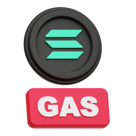 Solana Krypto-Münzgas  3D Icon