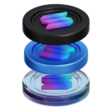 Solana Layer  3D Icon