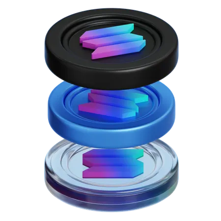 Solana Layer  3D Icon