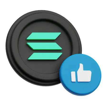 Solana Like  3D Icon