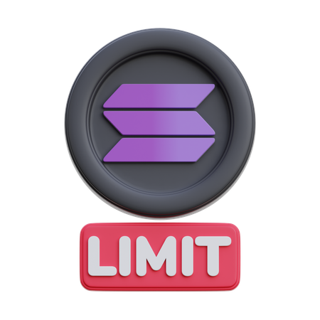 Solana Limit  3D Icon