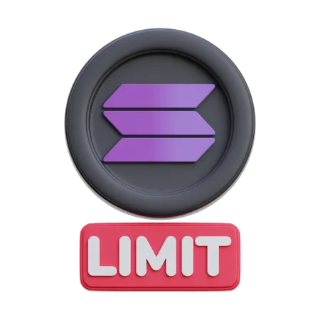 Solana Limit  3D Icon