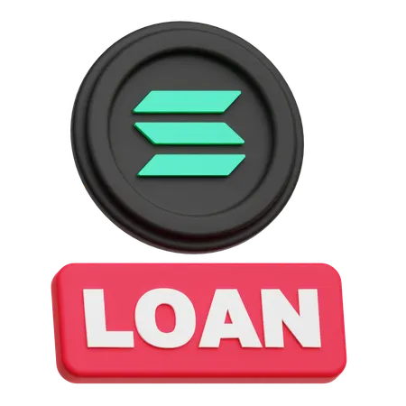 Solana Loan  3D Icon