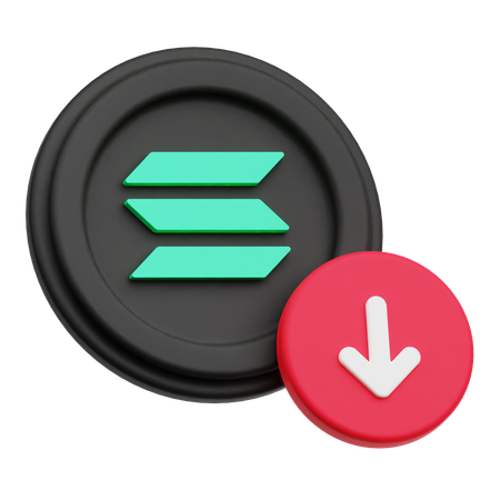 Solana Loss  3D Icon
