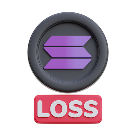 Solana Loss  3D Icon
