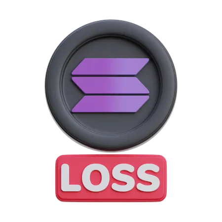 Solana Loss  3D Icon