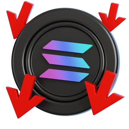 Solana Loss  3D Icon