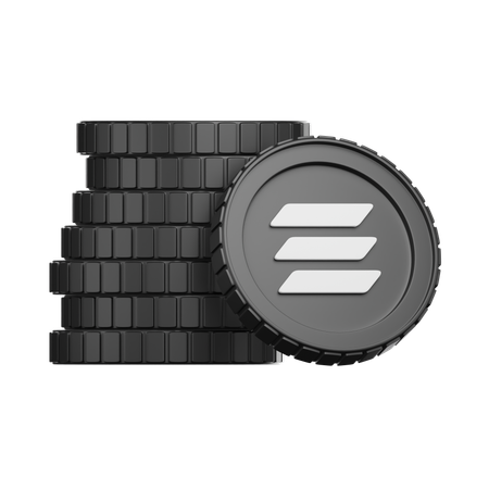 Solana-Münze  3D Icon