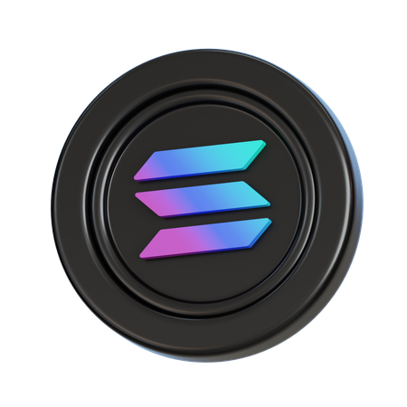 Solana-Münze  3D Icon