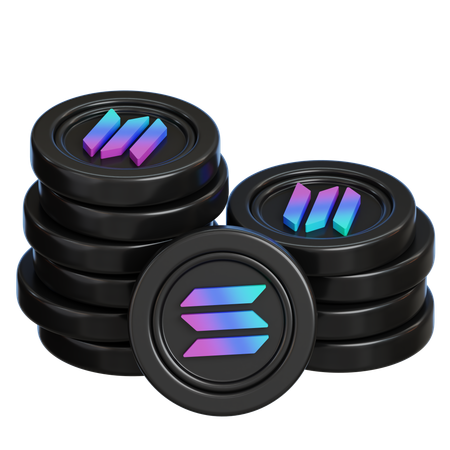 Solana-Münze  3D Icon