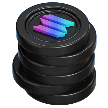 Solana-Münze  3D Icon