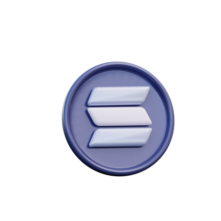 Solana-Münze  3D Icon