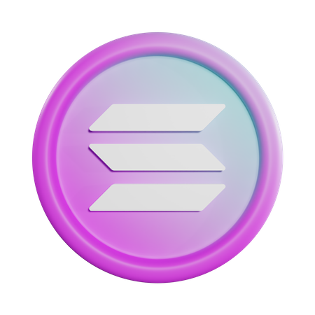 Solana-Münze  3D Icon