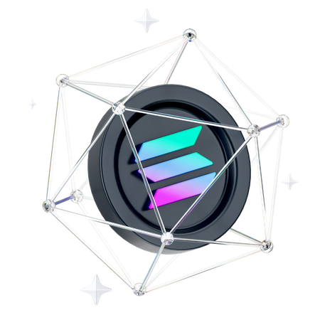 Solana Network  3D Icon