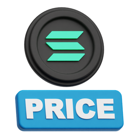 Solana  price  3D Icon