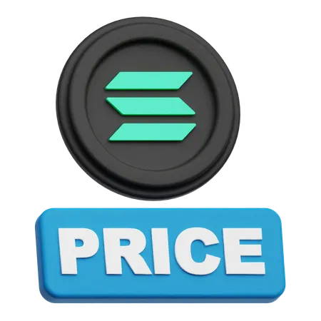 Solana  price  3D Icon