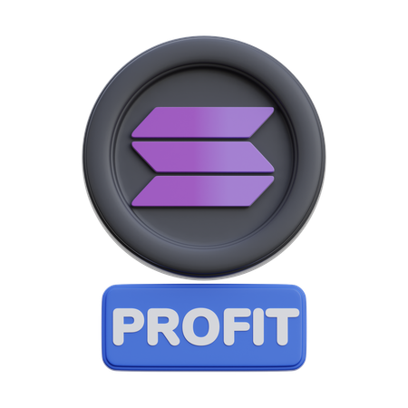 Solana Profit  3D Icon