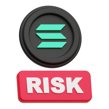 Solana  risk  3D Icon