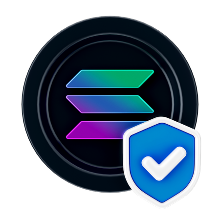 Solana Security  3D Icon