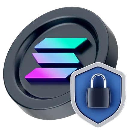 Solana Security  3D Icon