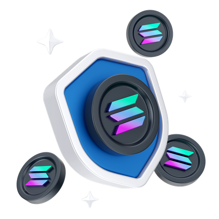 Solana Security  3D Icon