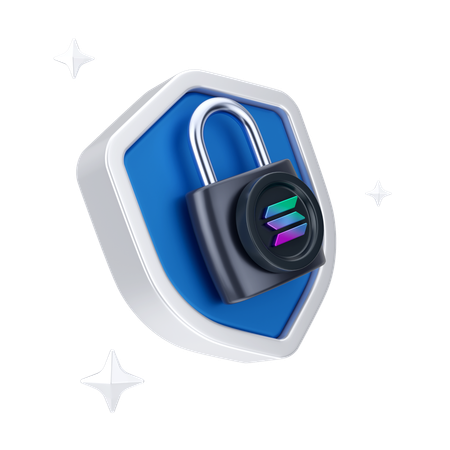 Solana Security  3D Icon