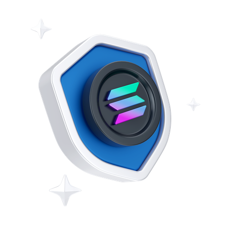 Solana Security  3D Icon