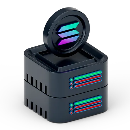 Solana-Server  3D Icon