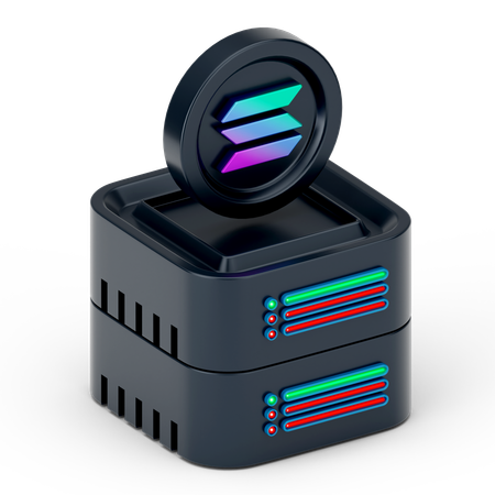 Solana Server  3D Icon