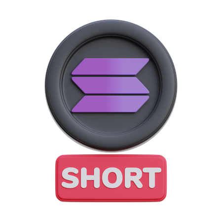 Solana Short  3D Icon