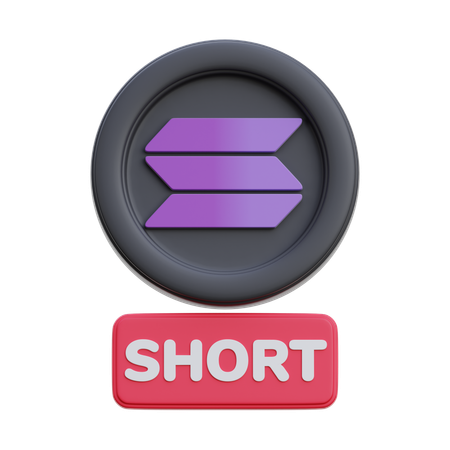 Solana Short  3D Icon