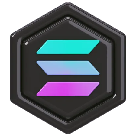 Solana (SOL) Badge  3D Icon