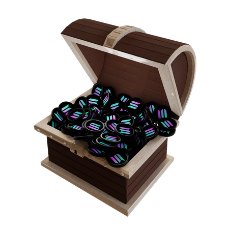 Solana (SOL) Treasure Chest  3D Icon