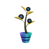 3d solana plant logo