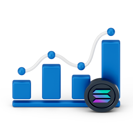 Solana-Wachstum  3D Icon