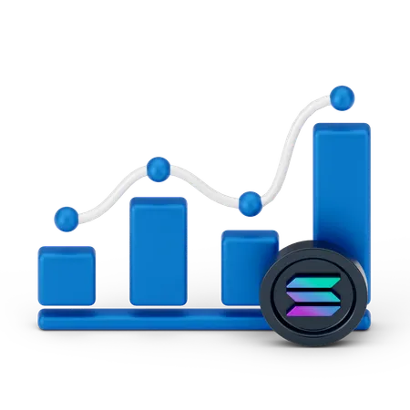 Solana-Wachstum  3D Icon
