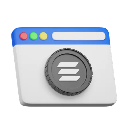 Solana Website  3D Icon