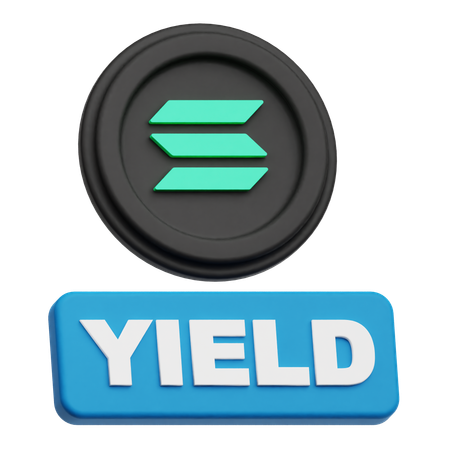 Solana Yield  3D Icon