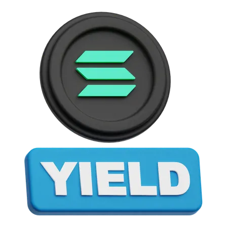 Solana Yield  3D Icon