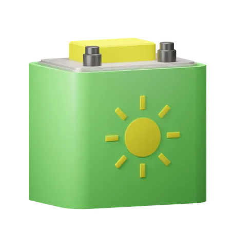 Solar Battery  3D Icon