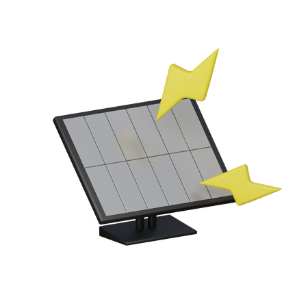 Solar cell  3D Icon