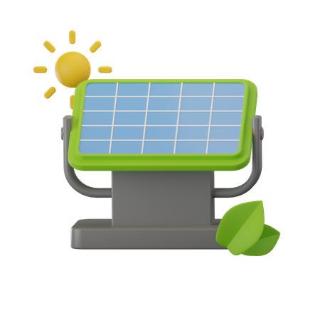 Solar Cell  3D Icon