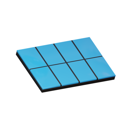 Solar Cell  3D Icon