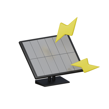 Solar cell  3D Icon