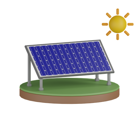 Solar Cell  3D Icon