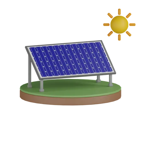 Solar Cell  3D Icon