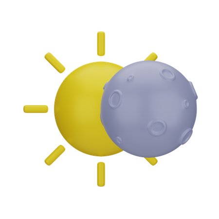 Solar Eclipse  3D Icon