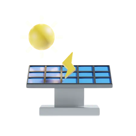 Solar Energy 3 D Icon Illustration 3D Icon