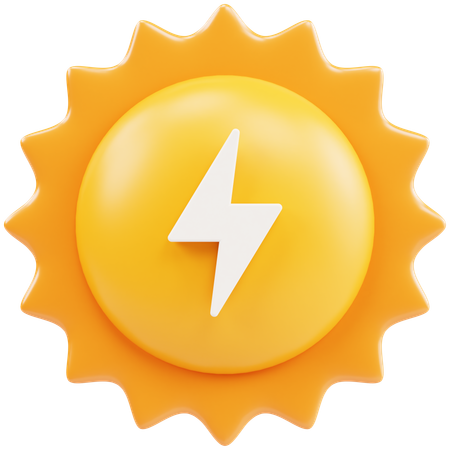 Solar Energy  3D Icon