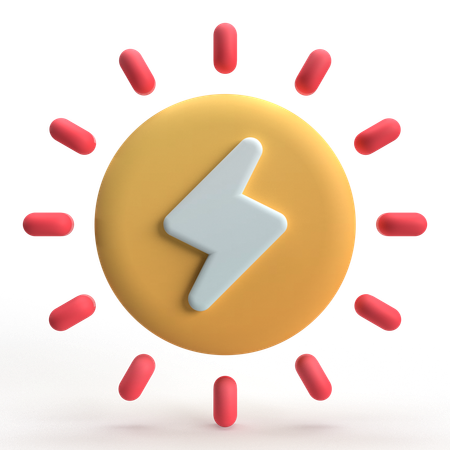 Solar Energy  3D Icon